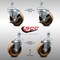 Service Caster 4 Inch SS High Temp Phenolic Swivel 1/2 Inch Threaded Stem Caster Brakes SCC, 2PK SCC-SSTS20S414-PHSHT-121315-2-TLB-2 - alternate 1